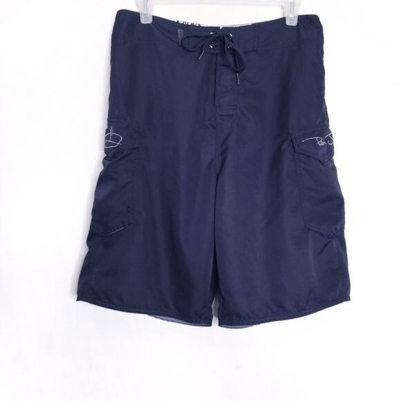 Ron Jon Surf Shop Black Swim Trunks Board Shorts Men's Size 30 - Picture 1 of 11